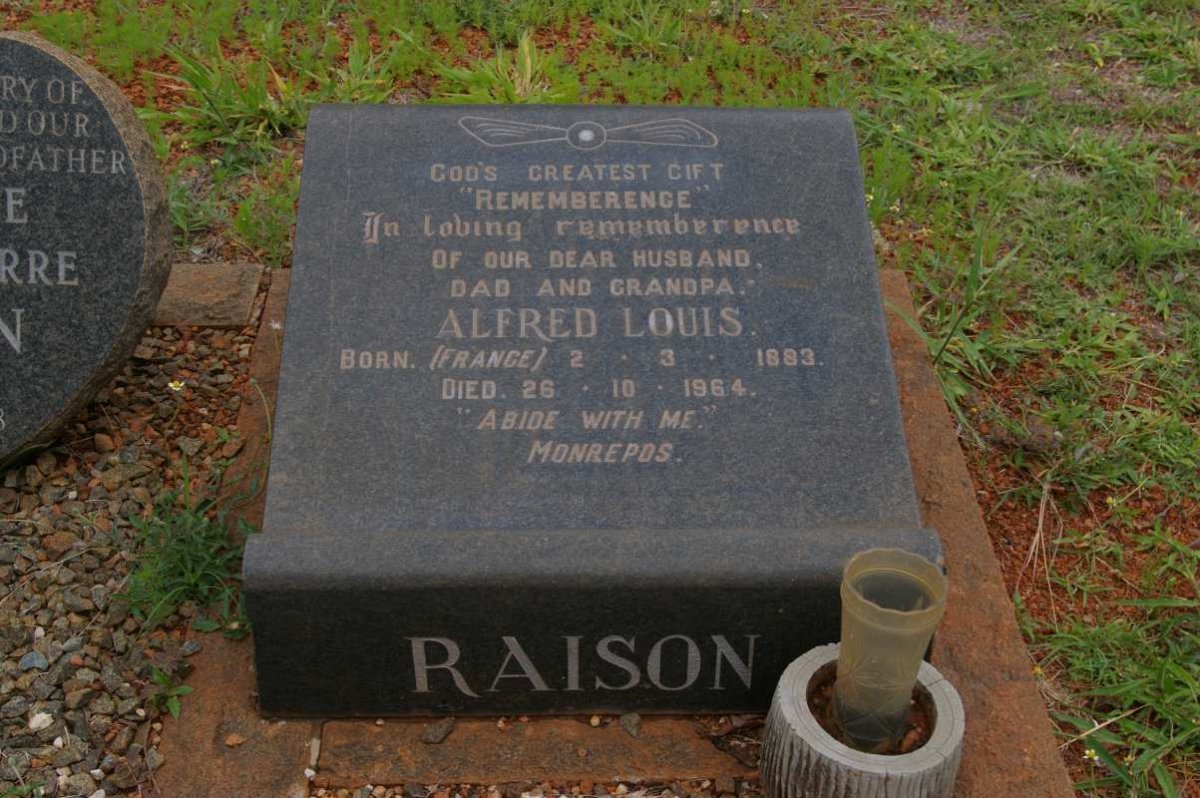 RAISON Alfred Louis 1883-1964