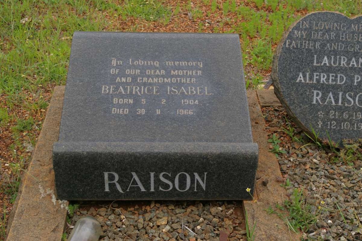 RAISON Beatrice Isabel 1904-1966