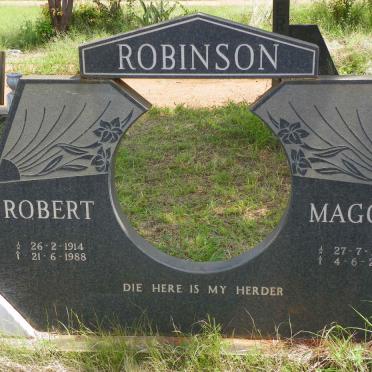 ROBINSON Robert 1914-1988 &amp; Maggie 1918-2001