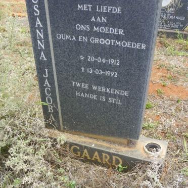 RIGAARD Susanna Jacoba 1912-1992