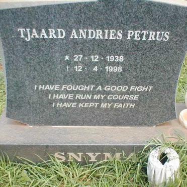 SNYMAN Tjaard Andries Petrus 1938-1998