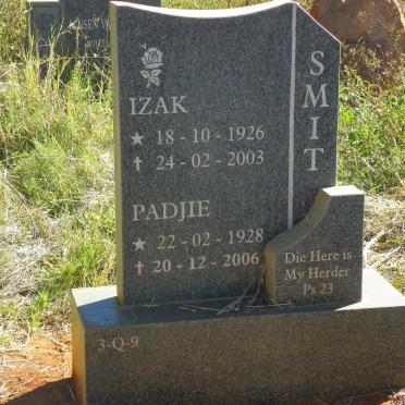 SMIT Izak 1926-2003 &amp; Padjie 1928-2006