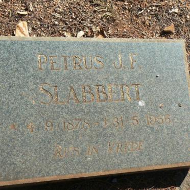 SLABBERT Petrus J.F. 1878-1956