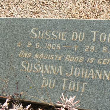 TOIT Susanna Johanna, du 1906-1977