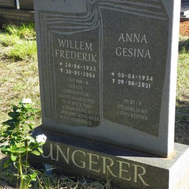 UNGERER Willem Frederik 1933-2004 &amp; Anna Gesina 1934-2021