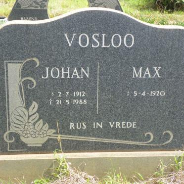 VOSLOO Johan 1912-1988 &amp; Max 1920-