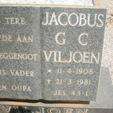 VILJOEN Jacobus G.C. 1908-1981