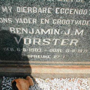 VORSTER Benjamin J.M. 1903-1971