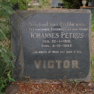 VICTOR Johannes Petrus 1919-1957