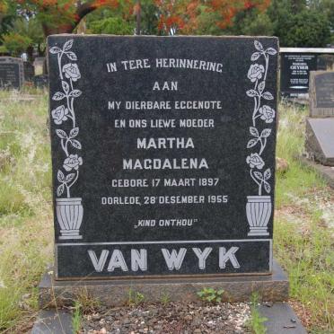 WYK Martha Magdalena, van 1897-1955