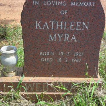 WEBSTER Kathleen Myra 1927-1987