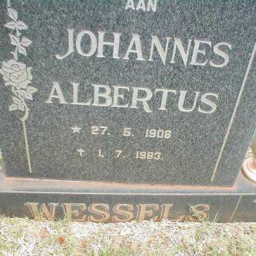WESSELS Johannes Albertus 1908-1983