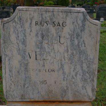 WELMAN Lulu nee LORDON 1915-1981