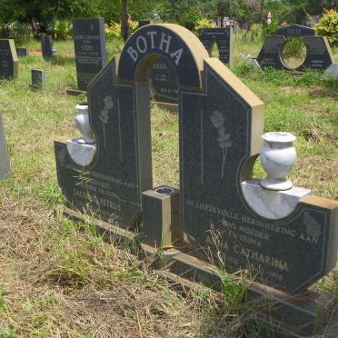 BOTHA Salomon Petrus 1913-1989 &amp; Anna Catharina 1921-1998