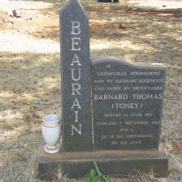 BEAURAIN Barnard Thomas 1910-1982