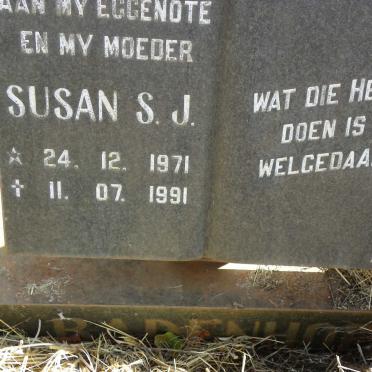 BADENHORST Susan S.J. 1971-1991