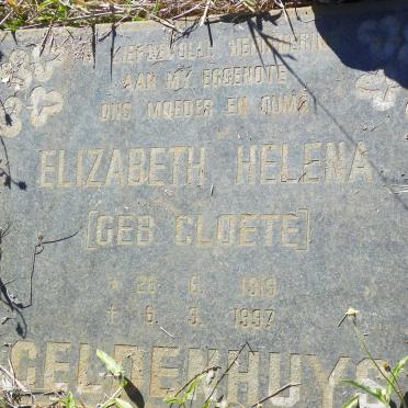 GELDENHUYS Elizabeth Helena nee CLOETE 1919-1997