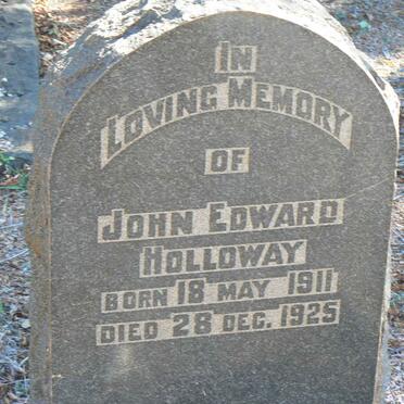 HOLLOWAY John Edward 1911-1925