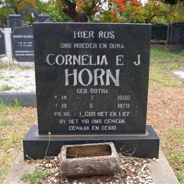 HORN Cornelia E.J. nee BOTHA 1890-1970