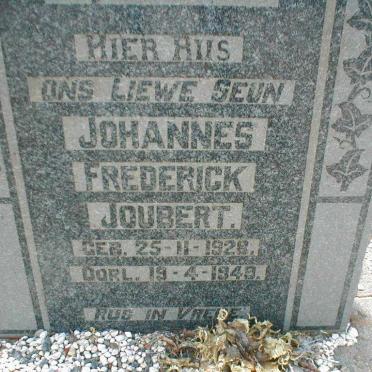 JOUBERT Johannes Frederick 1928-1949