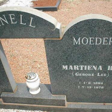 KNELL Martiena H.E. nee LEE 1894-1978