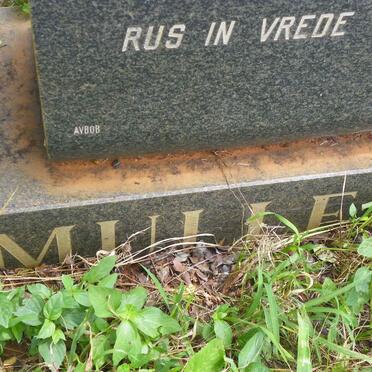 MULLER Stephanus Jacobus 1913-1986