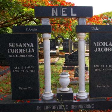 NEL Nicolaas Jacobus 1894-1971 & Susanna Cornelia NIEUWENHUYS 1903-1983
