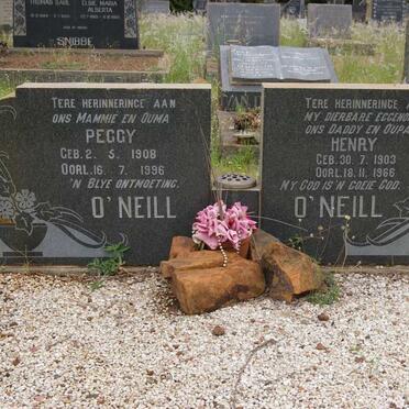 O'NEILL Henry 1903-1966 &amp; Peggy 1908-1996