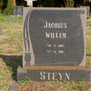 STEYN Jacobus Willem 1892-1980