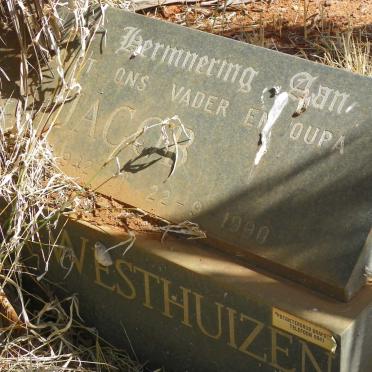 WESTHUIZEN Jacob, van der 1942-1990