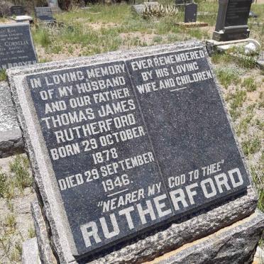 RUTHERFORD Thomas James 1878-1946