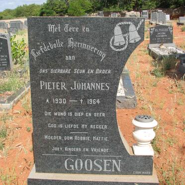 GOOSEN Pieter Johannes 1930-1964