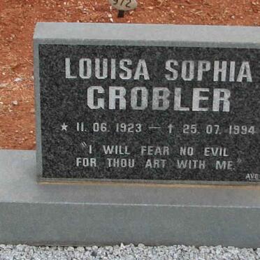 GROBLER Louisa Sophia 1923-1994