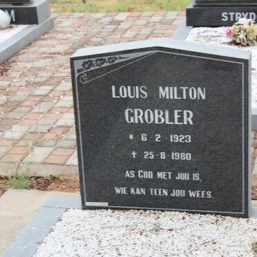 GROBLER Louis Milton 1923-1980