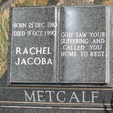 METCALF Rachel Jacoba 1910-1990
