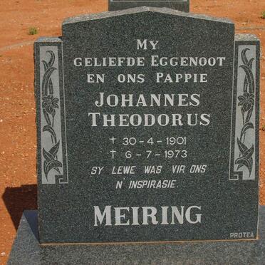 MEIRING Johannes Theodorus 1901-1973