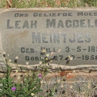 MEINTJES Leah Magdelena nee HILL 1891-1958