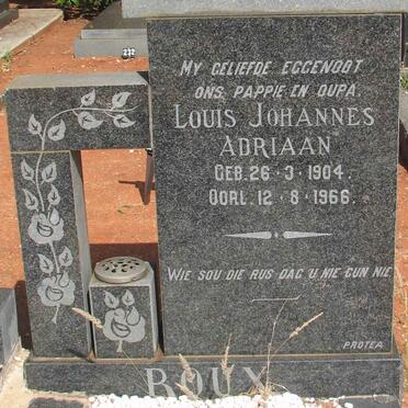 ROUX  Louis Johannes Adriaan 1904-1966