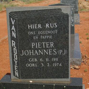 ROOYEN Pieter Johannes, van 1911-1974