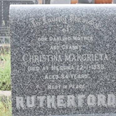 RUTHERFORD Christina Margrieta -1958