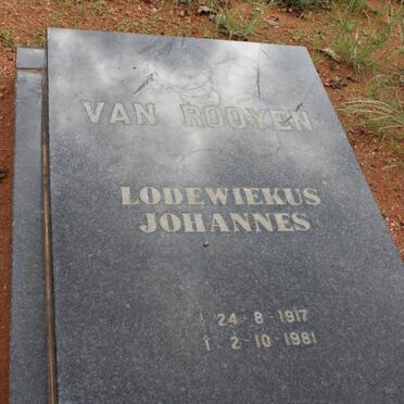 ROOYEN Lodewiekus Johannes, van 1917-1981