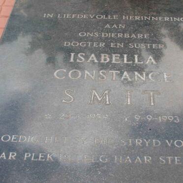 SMIT Isabella Constance 1959-1993