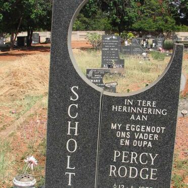 SCHOLTZ Percy Rodge 1923-1987