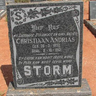 STORM Christiaan Andrias 1892-1961