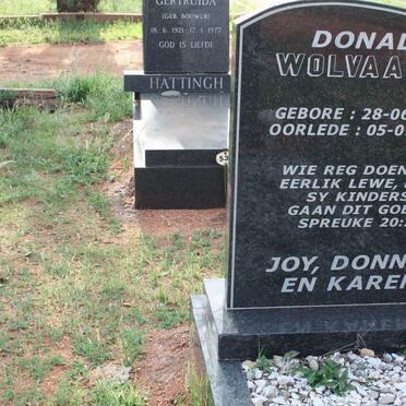 WOLVAARDT Donald 1938-2001