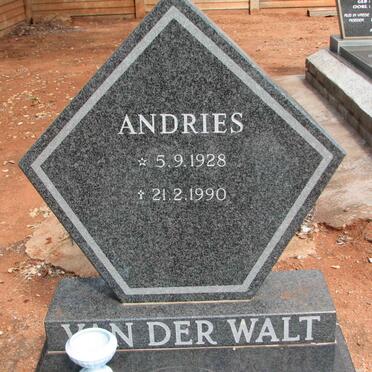 WALT Andries, van der 1928-1990