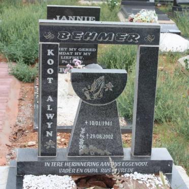 BEHMER Koot Alwyn 1941-2002