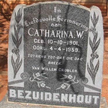 BEZUIDENHOUT Catharina W. 1901-1959