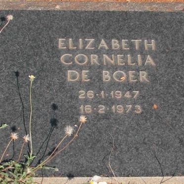 BOER Elizabeth Cornelia, de 1947-1973