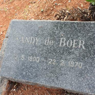 BOER Andy, de 1900-1970